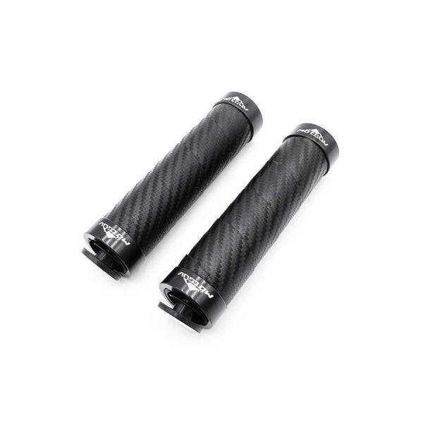 Poignées carbone bleu/noir/rouge