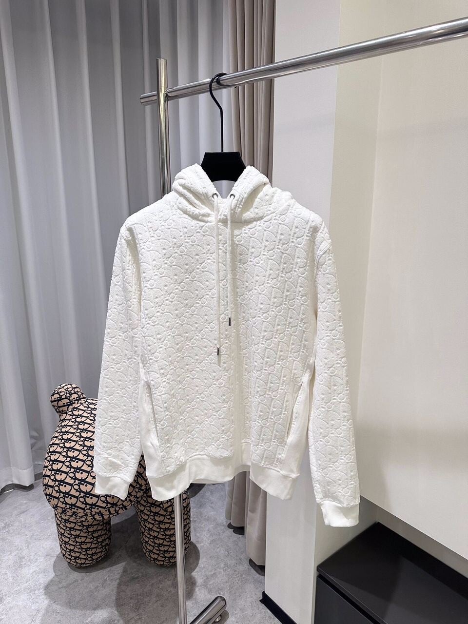 Dior Oblique Hoodie white