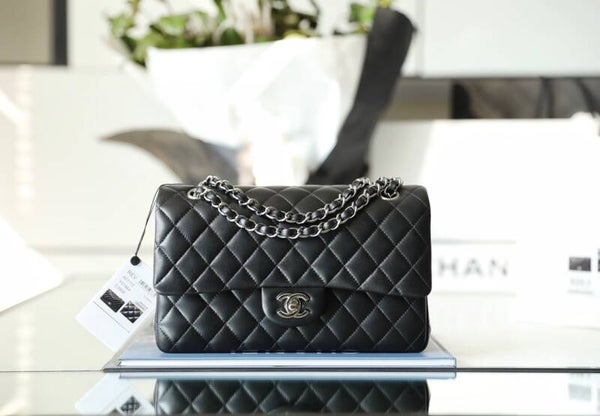 Chanel Classic Medium bag Silver