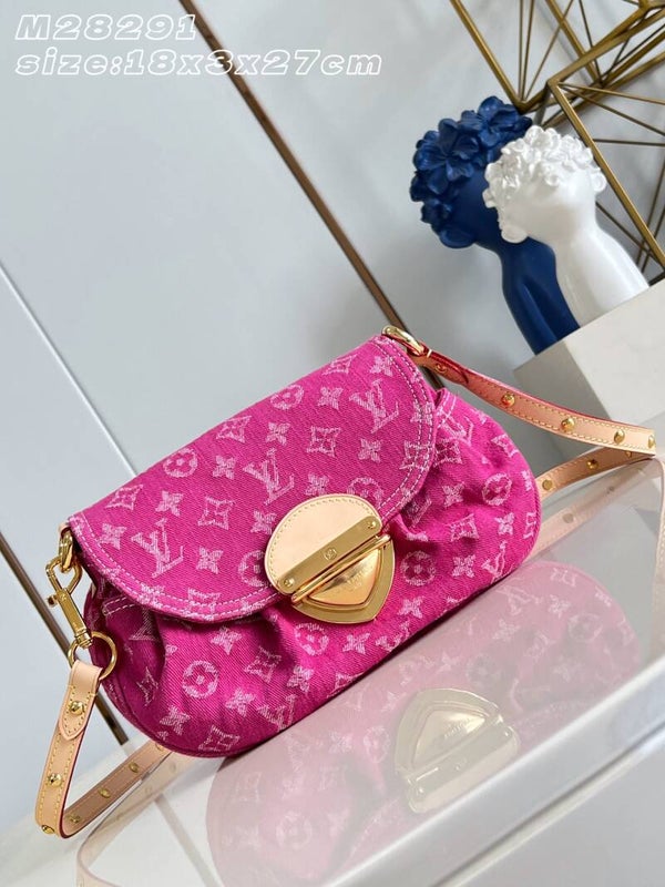 Sunset Handbag Focusses on Monogram Denim Canvas