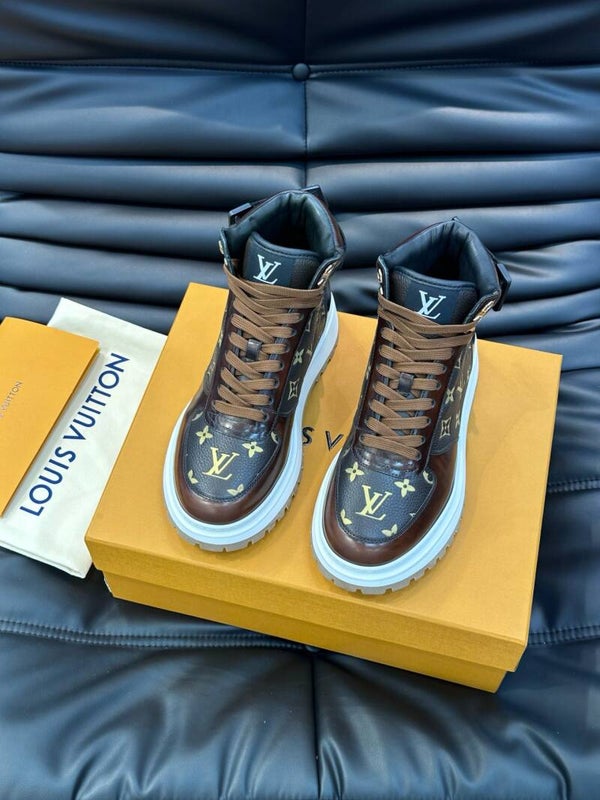 LV “24 High top monogram sneakers