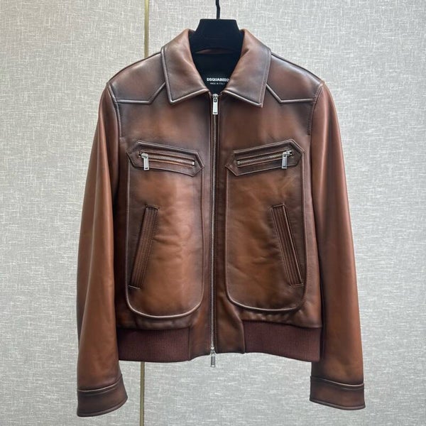 Full leather brown jacket