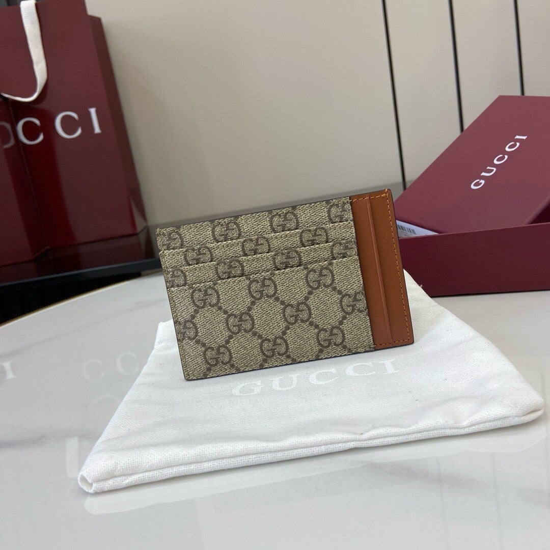 Gucci GG Black Leather Wallet Cardholder