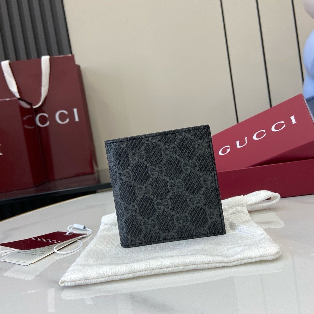 Gucci GG Black Leather Wallet