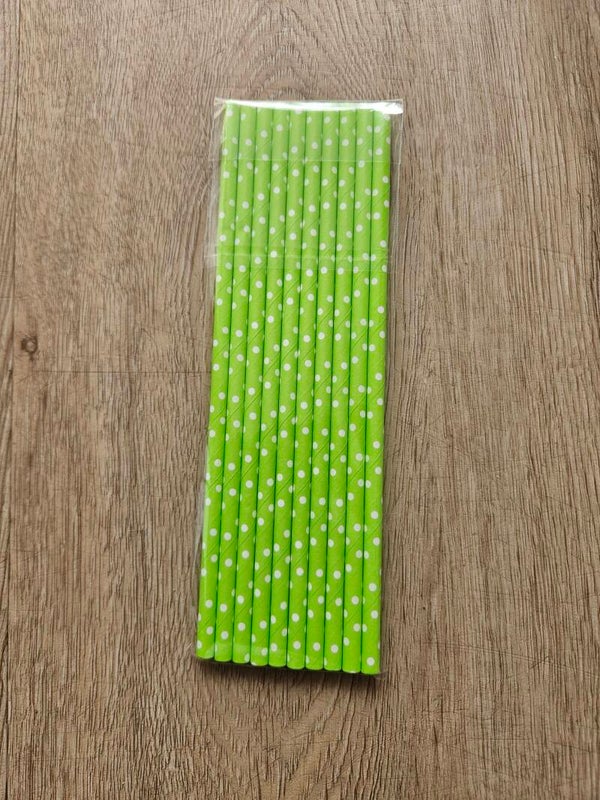 10 voetbal papieren rietjes