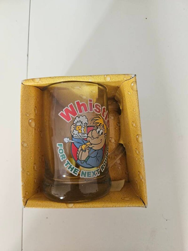 Whistle voor de next round glas