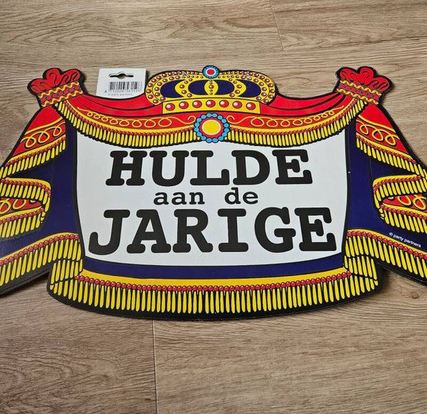 Hulde aan de jarige wand decoratie