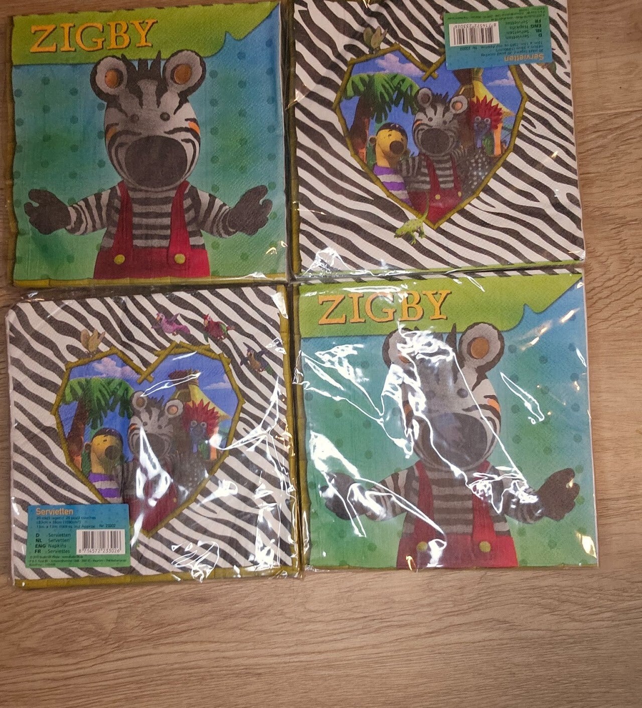 Zigby servetten per pak 20 Stuks