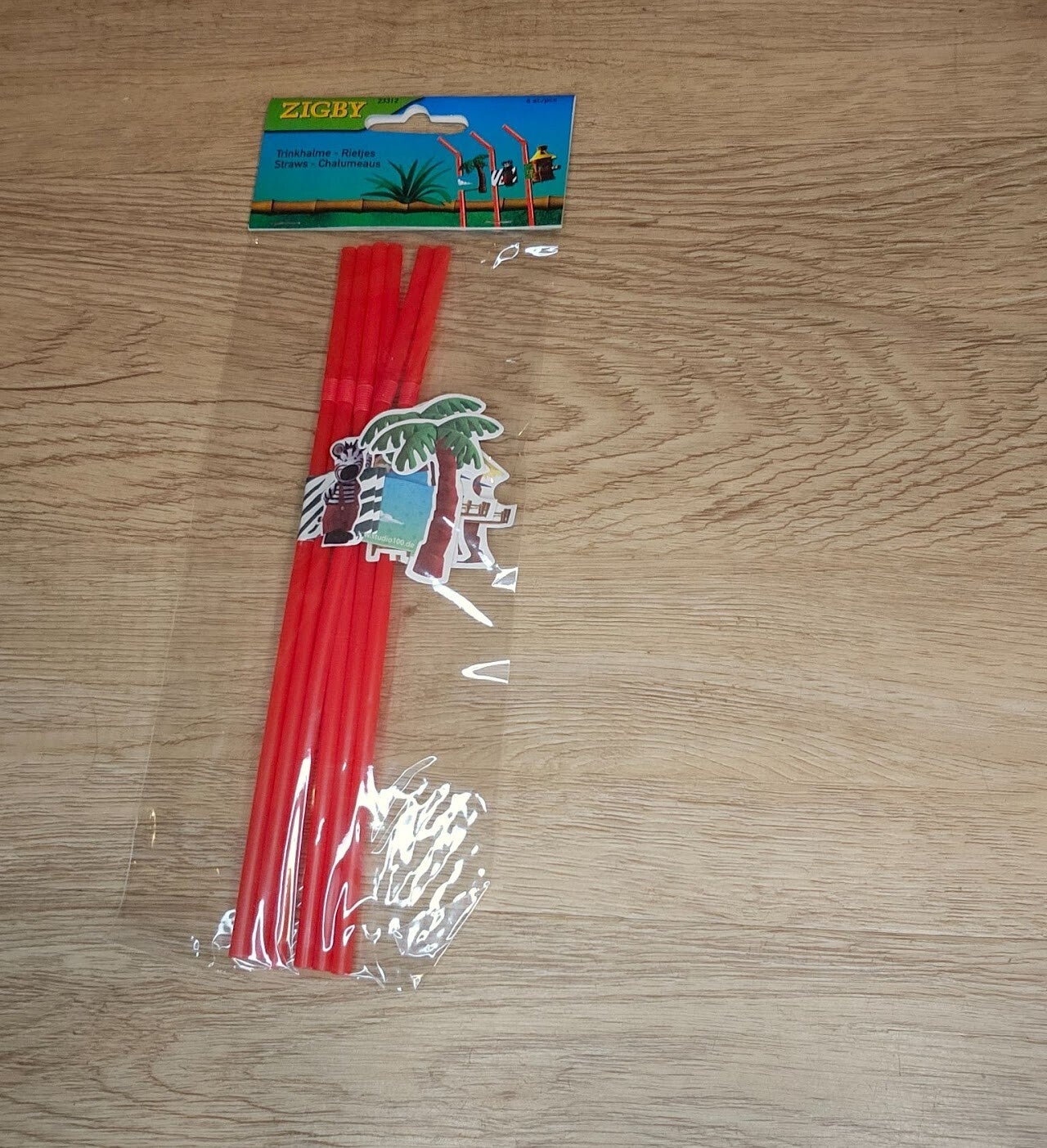 Zigby plastic rietjes 6s