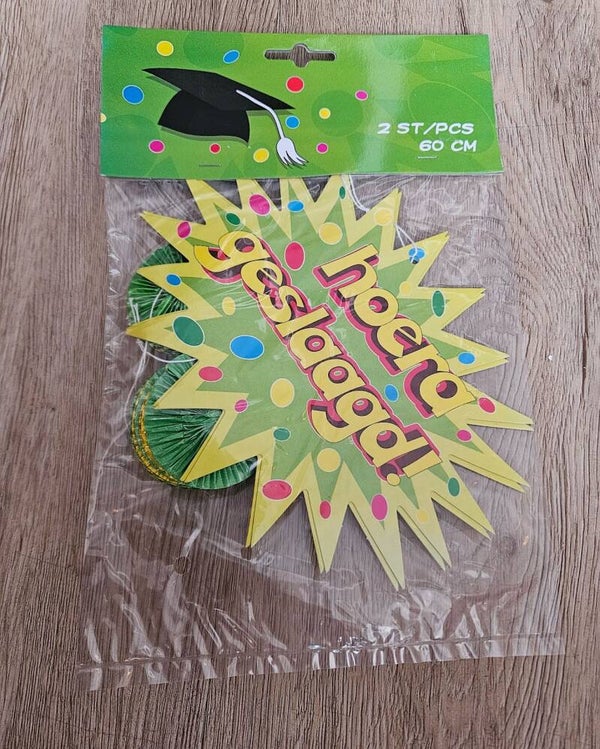 Hoera geslaagd feest decoratie