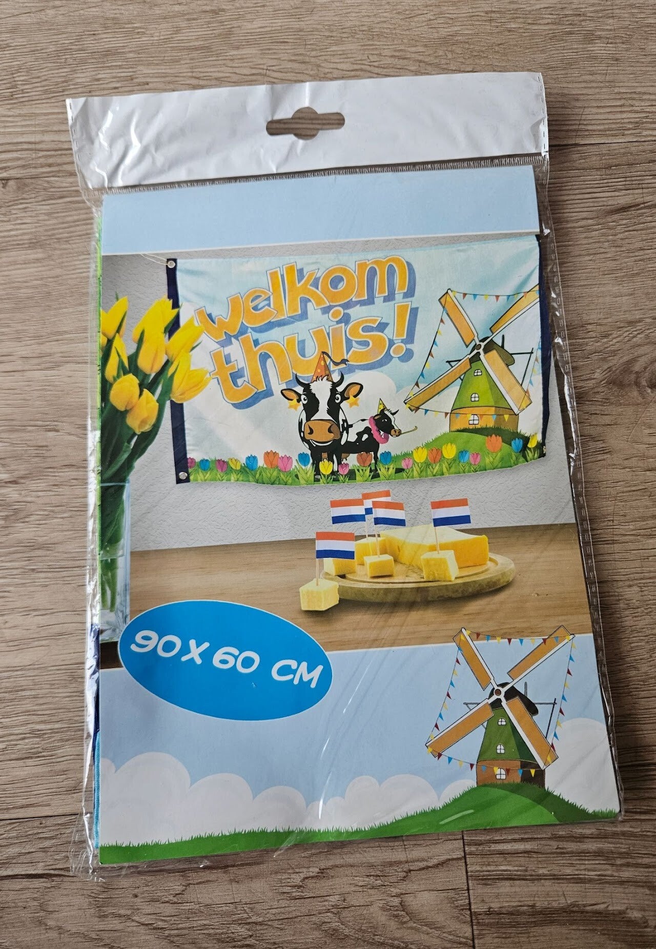 Welkom thuis wand decoratie vlag
