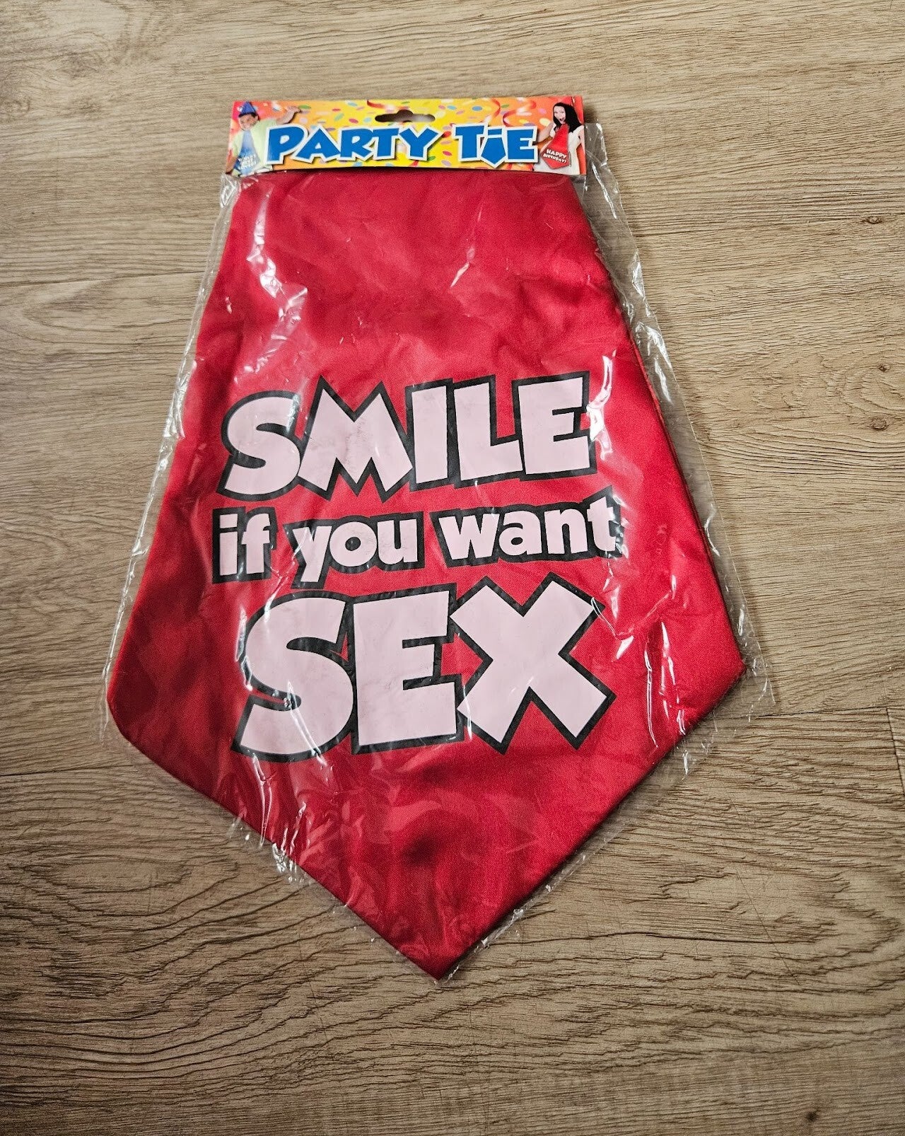 Smile if you want sex stropdas