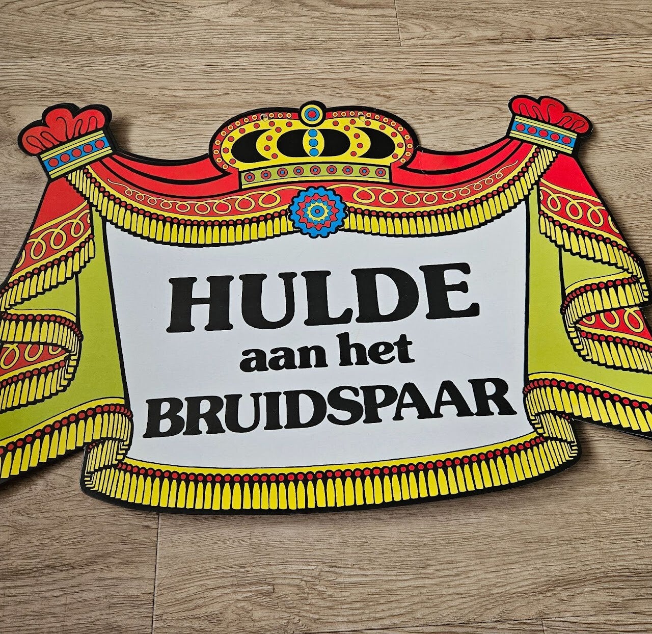 Hulde aan het bruidspaar wand decoratie