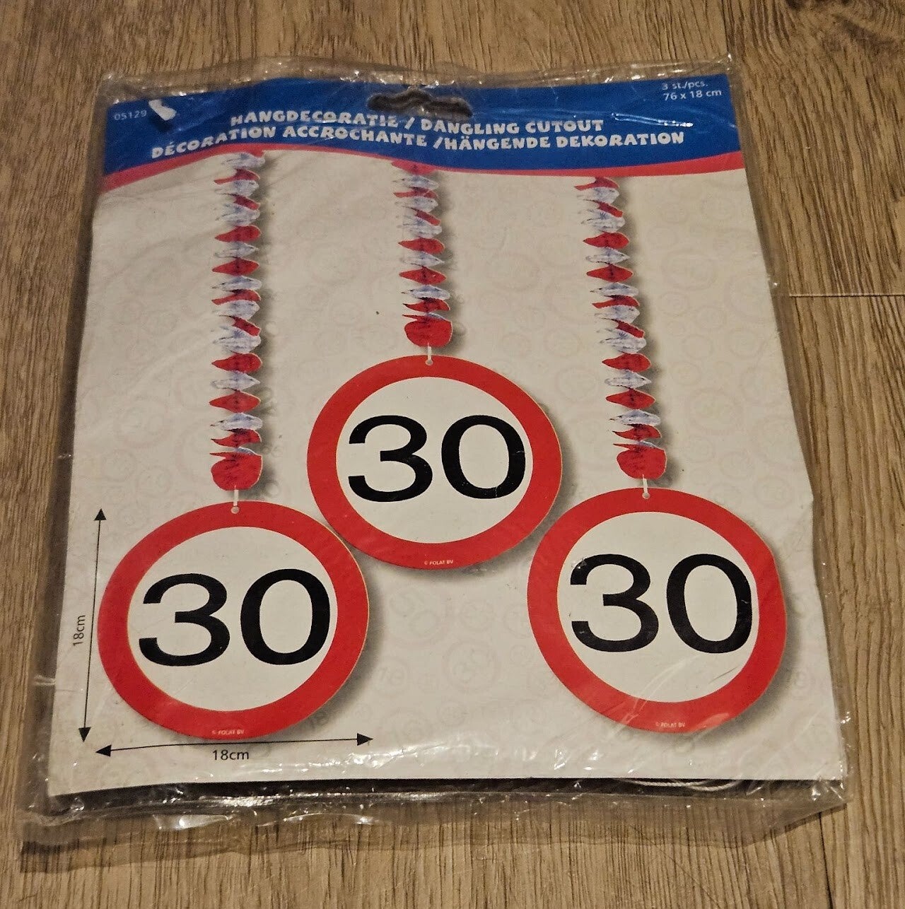 30 jaar hang decoratie