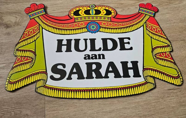 Hulde aan Sarah wand decoratie