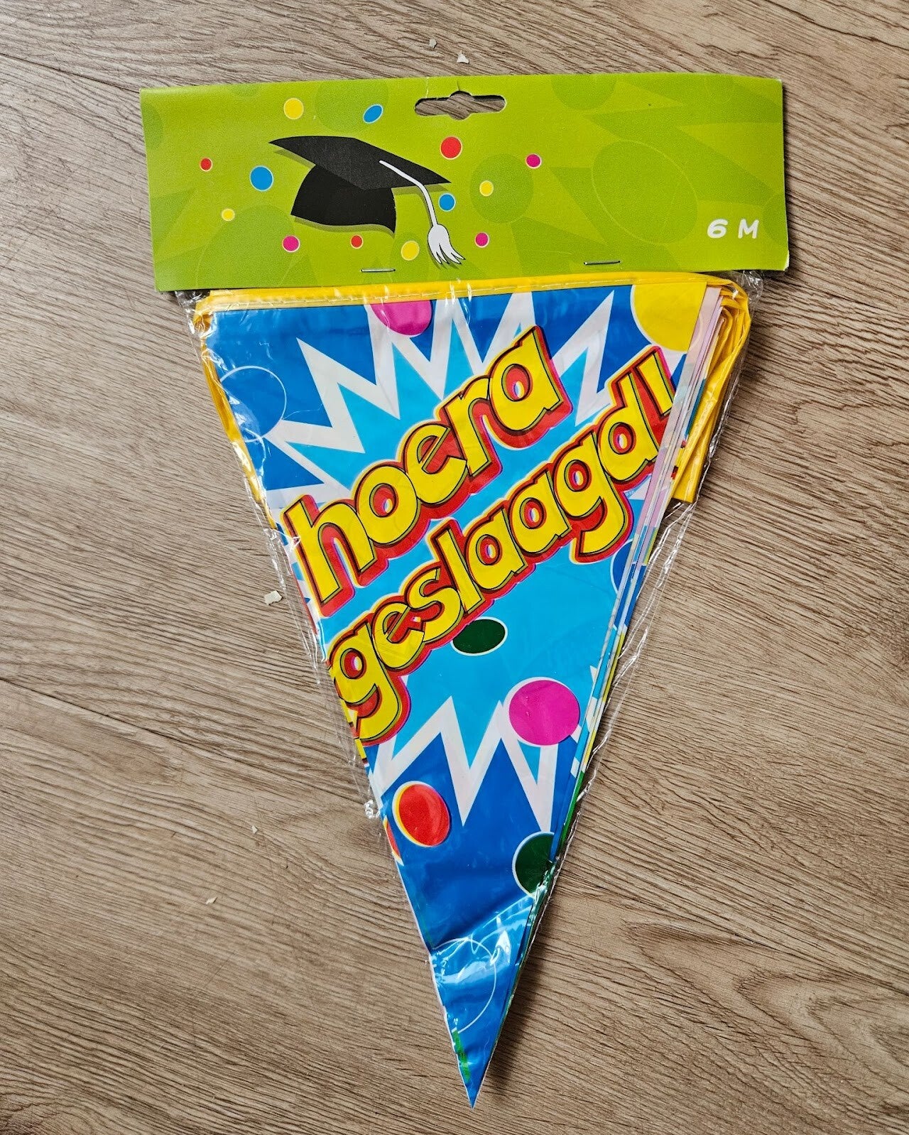 Hoera geslaagd! Kleuren vlaggenlijn