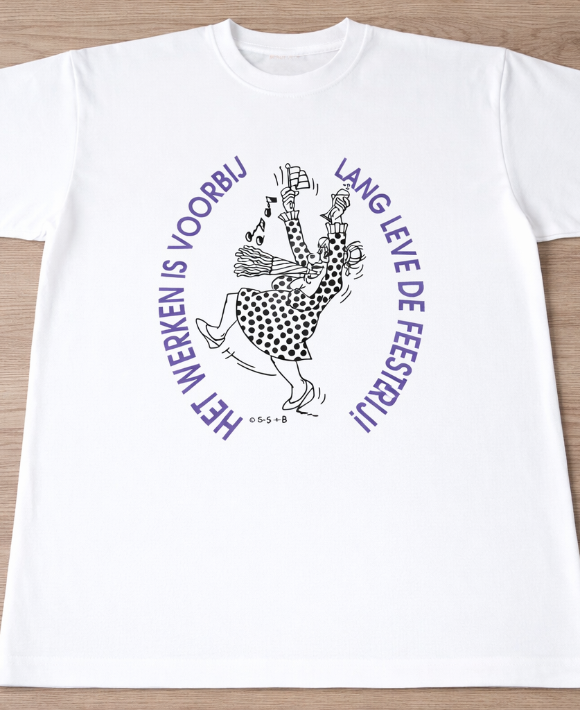 Het werken is voorbij t shirt