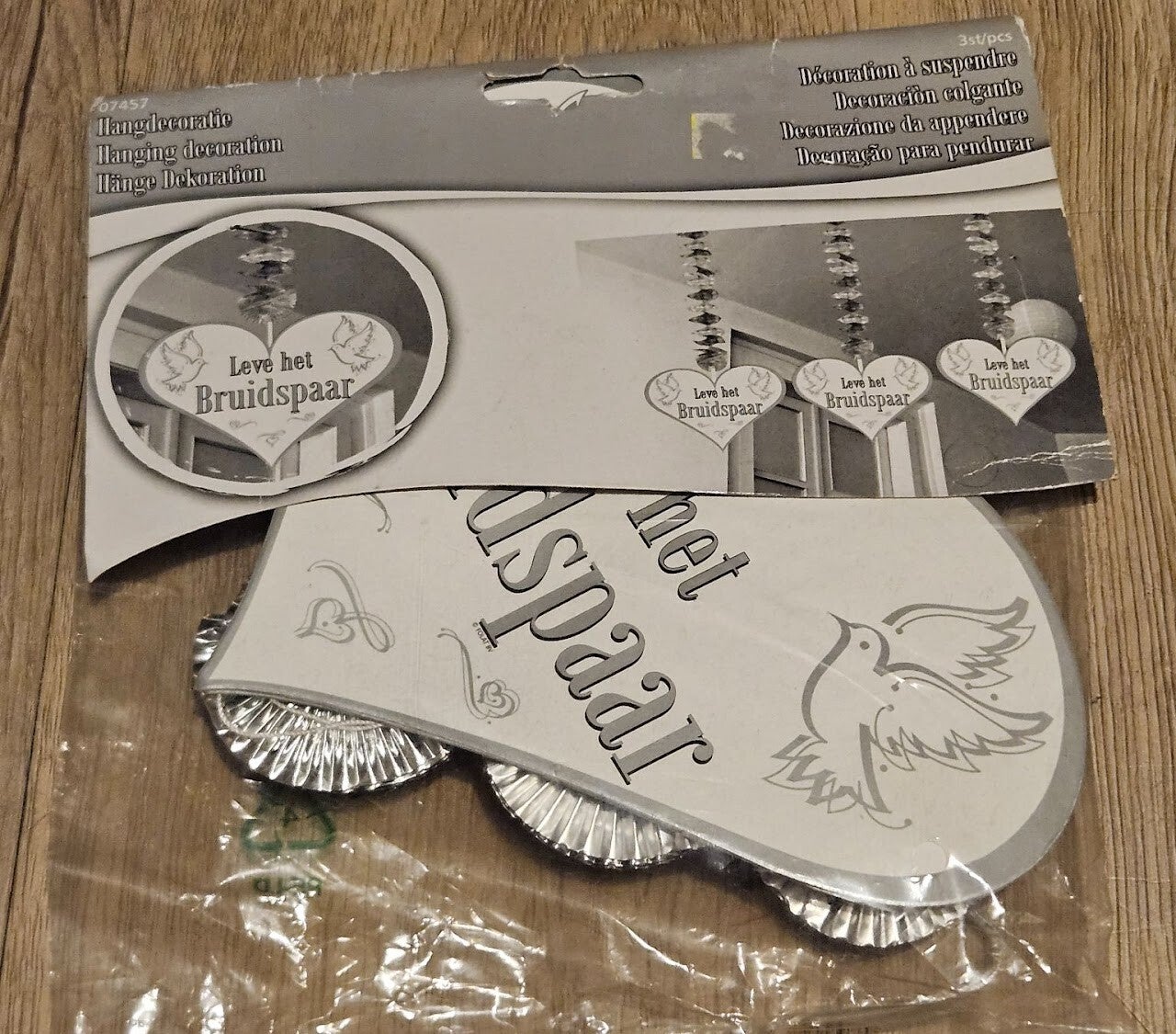 Leve het bruidspaar hang decoratie