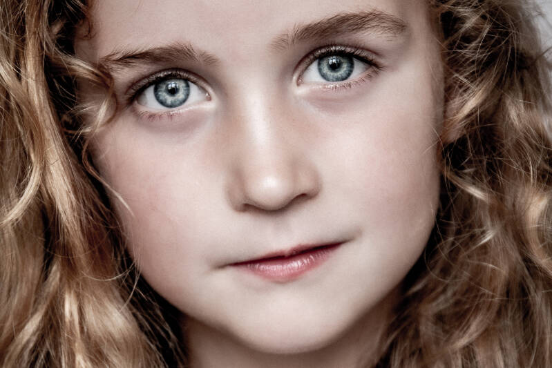 Portretfotografie van meisje in Den Haag