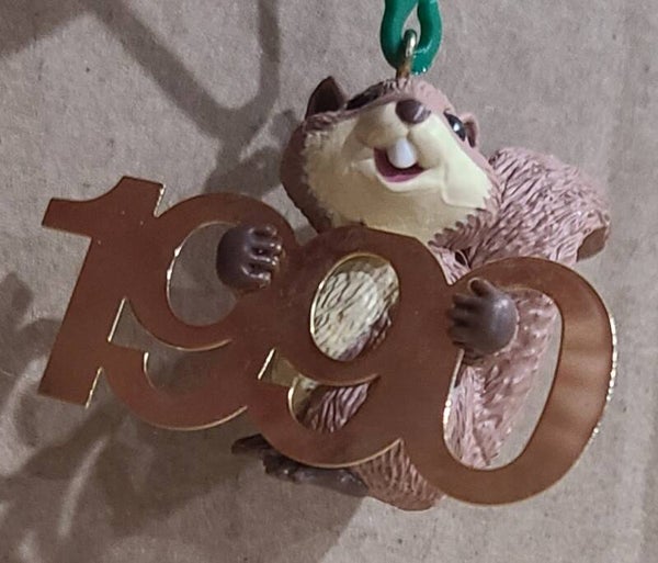 1990 Fabulous Decade Collector's Series #1 (Squirrel) - Hallmark Ornament