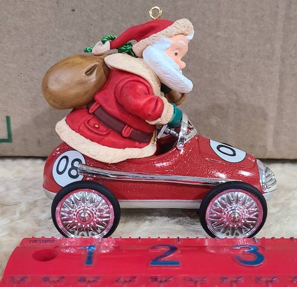 2008 - Santa Takes a Spin - Hallmark Ornament