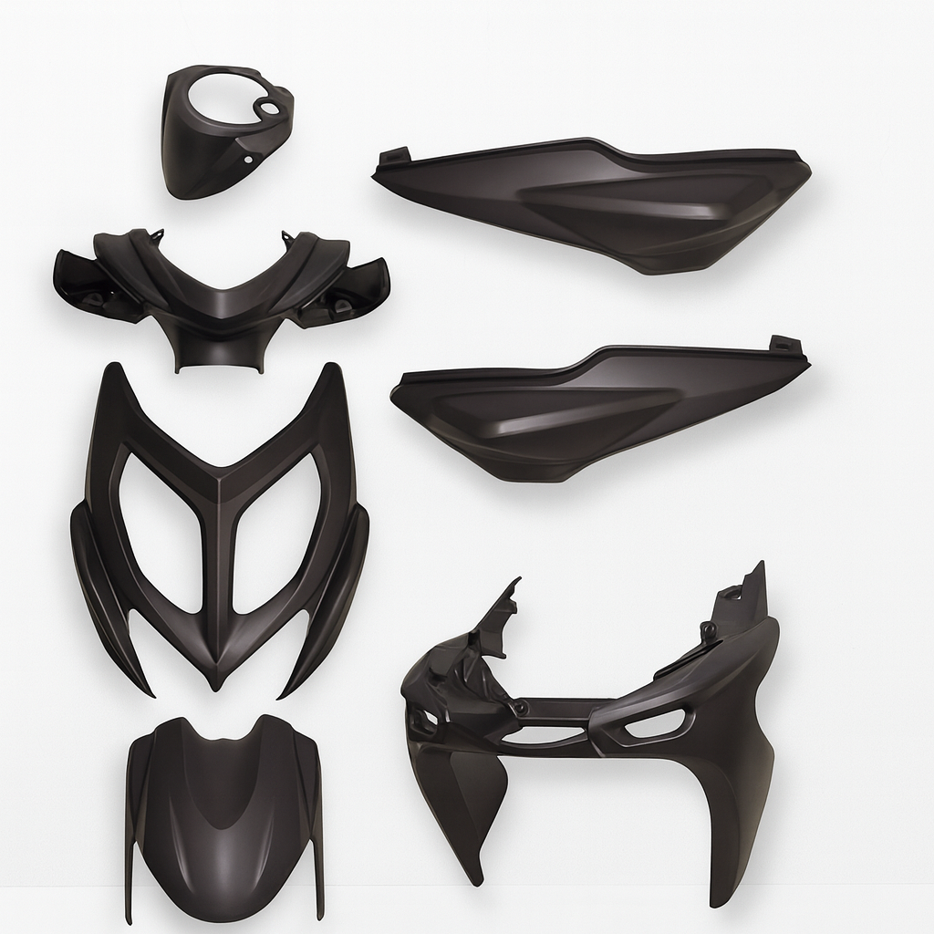 Verkleidungsset  für Yamaha Aerox 2013-2018 - 7 teilig matt schwarz NEU