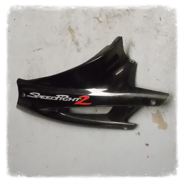 Peugeot Speedfight 1-2 AC LC Verkleidung Heck unter Sitz schwarz rechte Seite