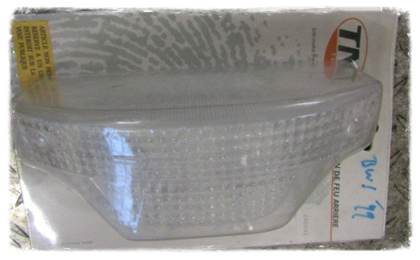 Yamaha BWS Booster 99 Rücklicht Blende weiß TNT Tuning NEU
