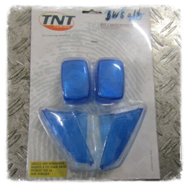 Yamaha BWS Booster Blinkerglas blau TNT Tuning NEU