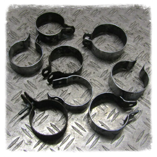 Zündapp CS Auspuff Schellen Sammlung