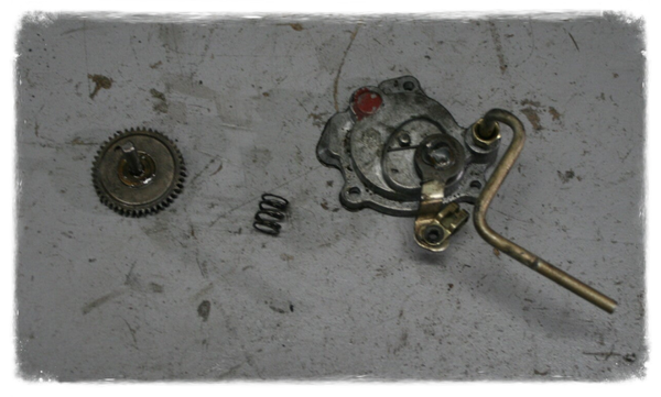 Vespa Cosa 200 Ölpumpengehäuse Ölpumpe Welle Original