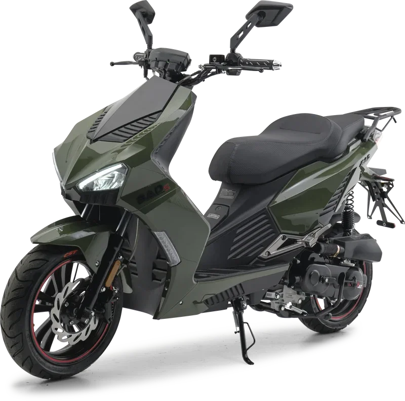 Motorroller Bad S Grün 45 kmh 25 kmh Neufahrzeug