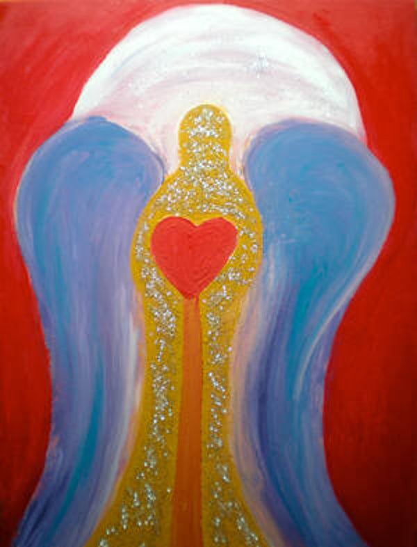 Angelo custode - Dipinto energetico