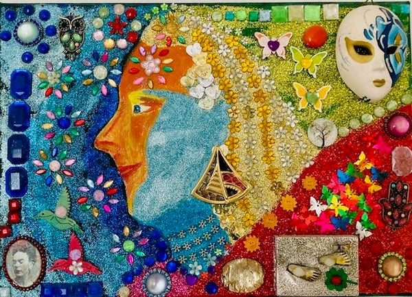 Ritratto - Dipinto energetico 35 x 25