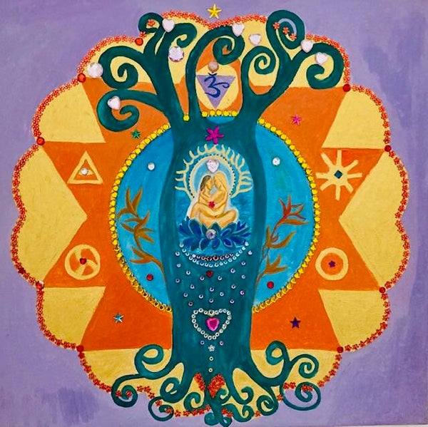 Yantra dell'Amore - Dipinto energetico 40 x 40