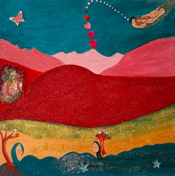 Le Sirene - Dipinto energetico 40 x 40