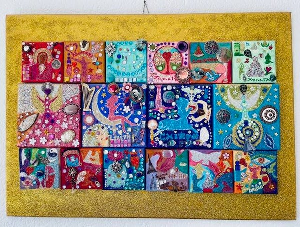 Case aastrologiche - Dipinto energetico 51 x 70