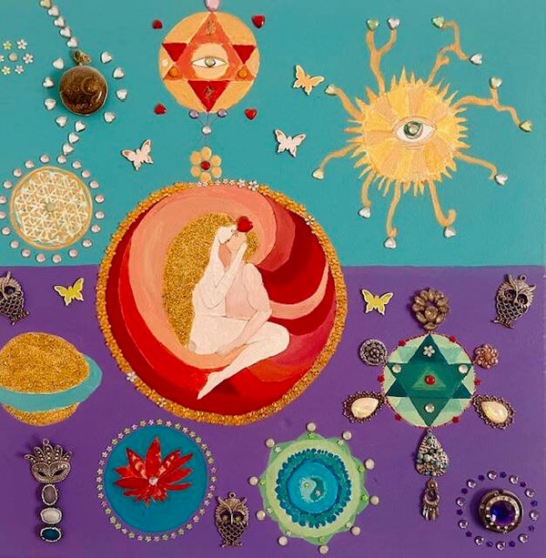 Amore simbolico - Dipinto energetico 60 X 60