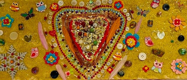 Cuore fantasia - Dipinto energetico 25.50 x 57.50