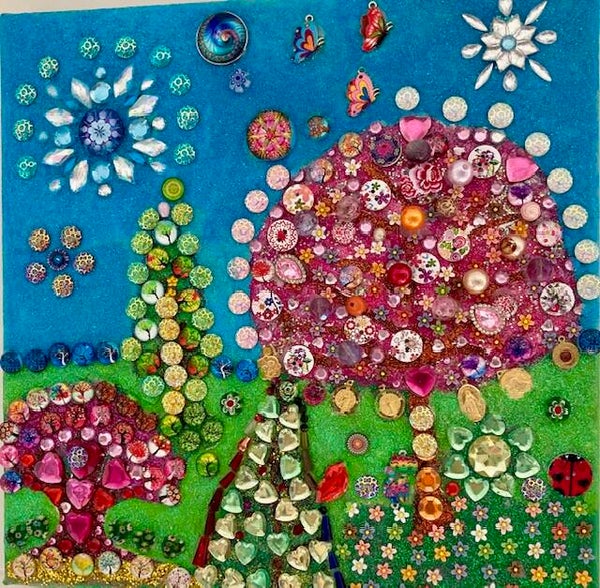 Primavera - Dipinto energetico 30 x 30