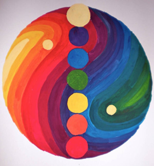 Mondo e chakra - Dipinto energetico VENDUTO