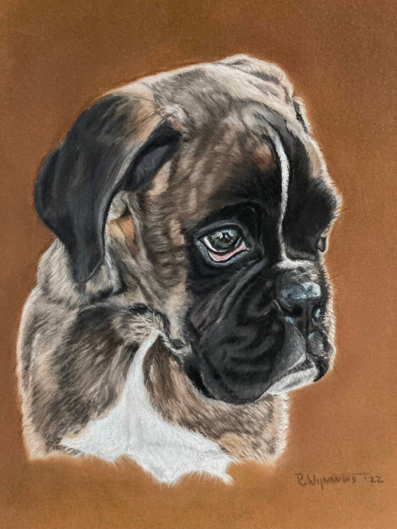pastel op pastelmat
