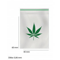 Gripzakjes Met Blad 100x  (1g) smal