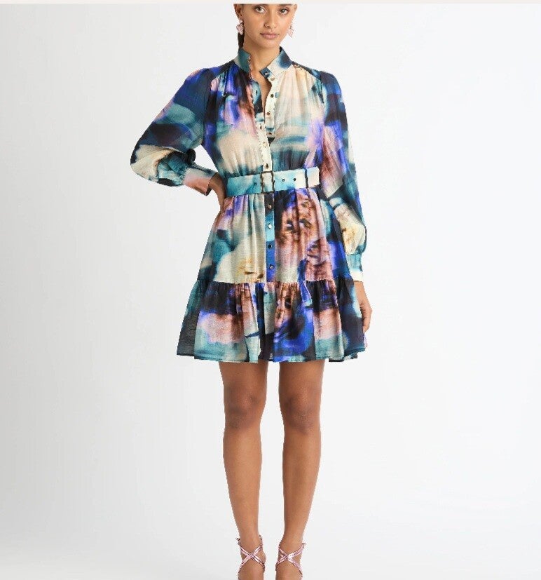💙 Chic Printed Shirt Dress 💙