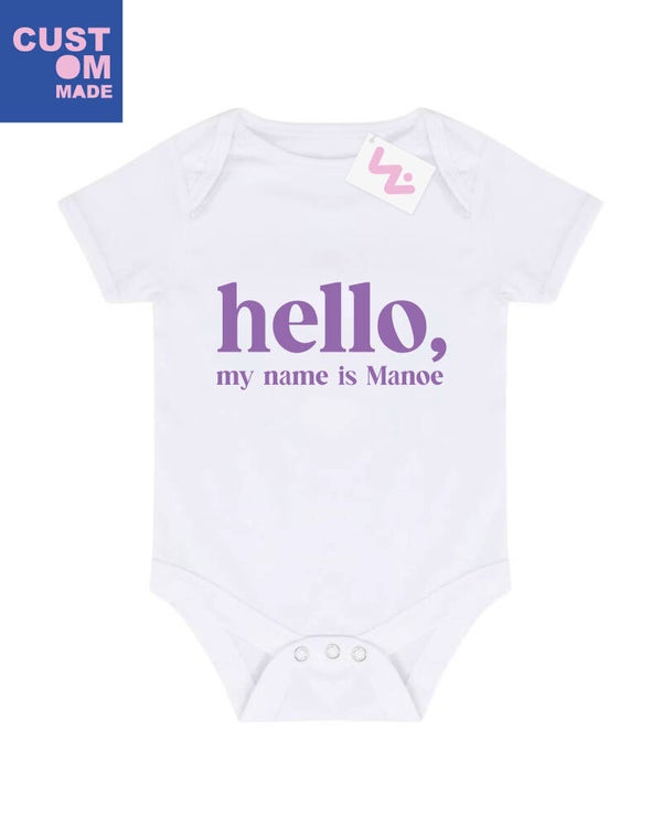 Romper Hello my name is..