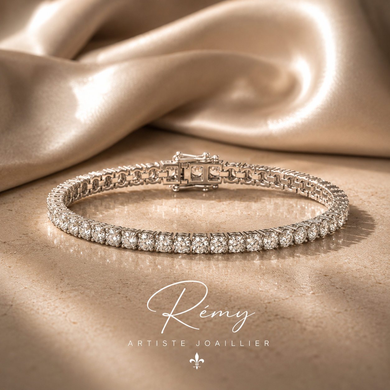 Bracelet 7 carats rivière