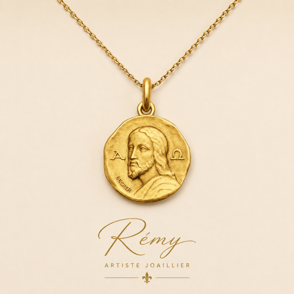 Médaille Christ des Catacombes – Becker – Or 750/1000