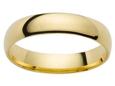 Alliance confort 3,5 mm en or jaune 750
