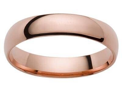 Alliance confort 3,5 mm en or rose 750