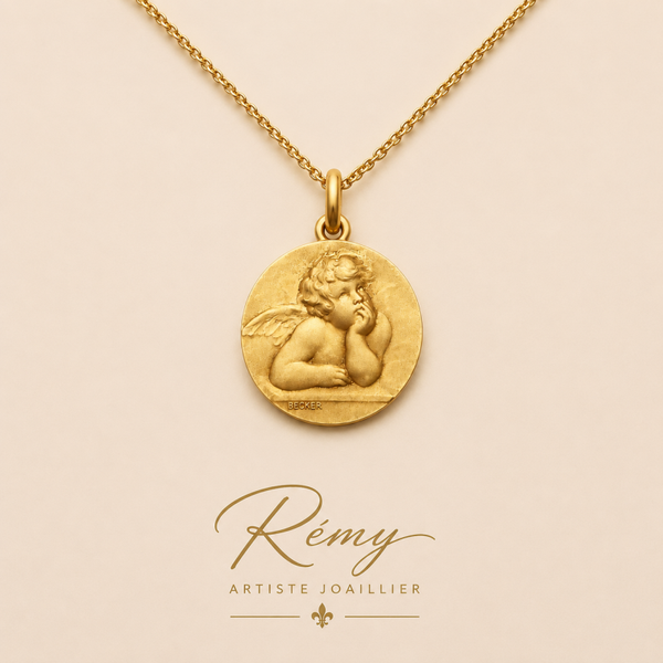 Médaille Ange Raphaël – Becker – Or 750/1000